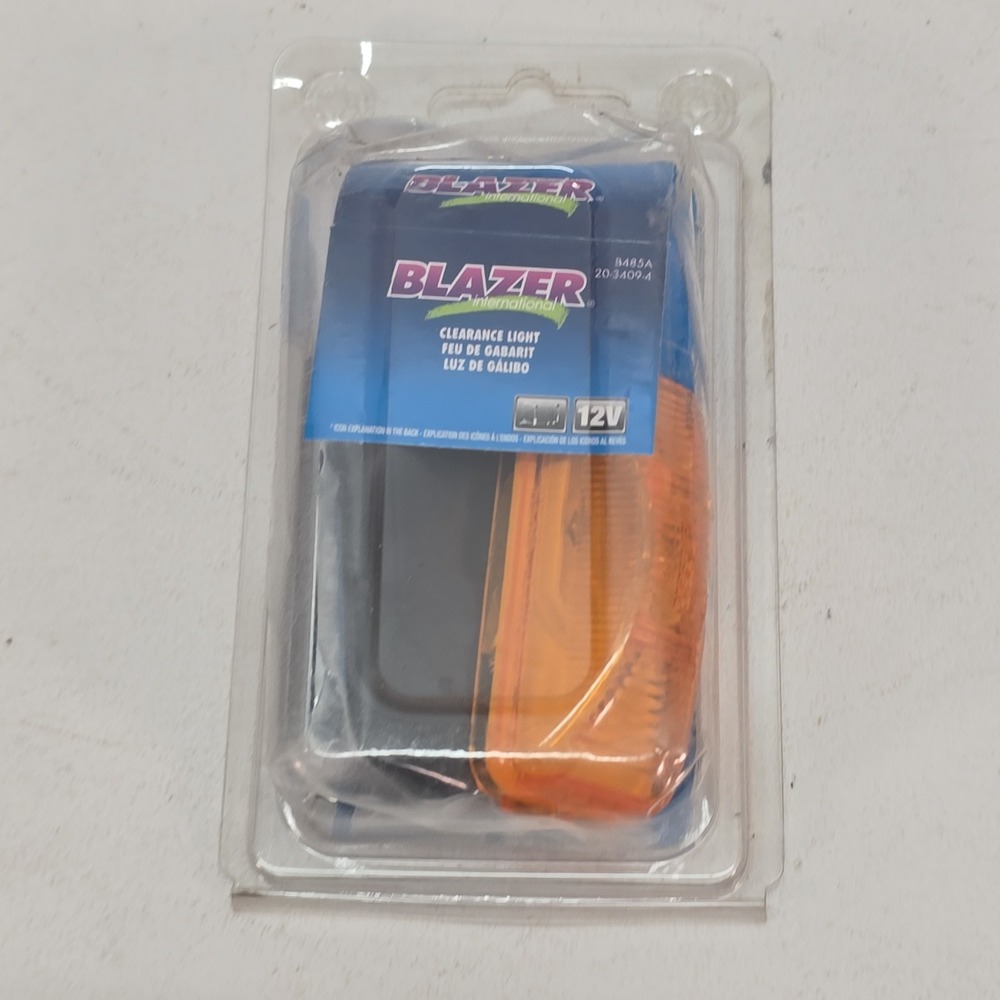 Hopkins B485A Side Clearance Marker Light, Amber, W/ Bracket & Plug